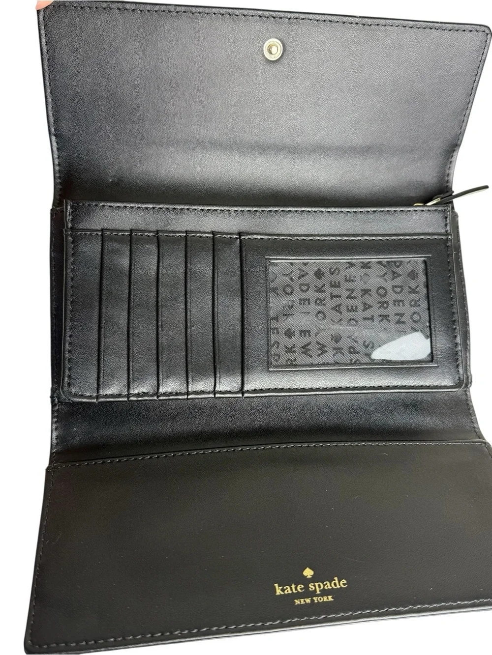 Kate Spade Bay Street Sandra Pebbled Leather Trifold Wallet NWOT